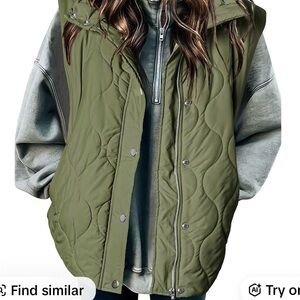 Olive Green Quilted Women's Jacket